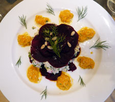 Raw Beetroot lasagne